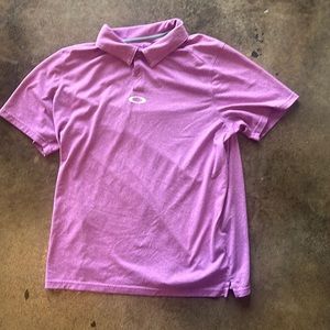 Men’s Pink/purple Oakley polo